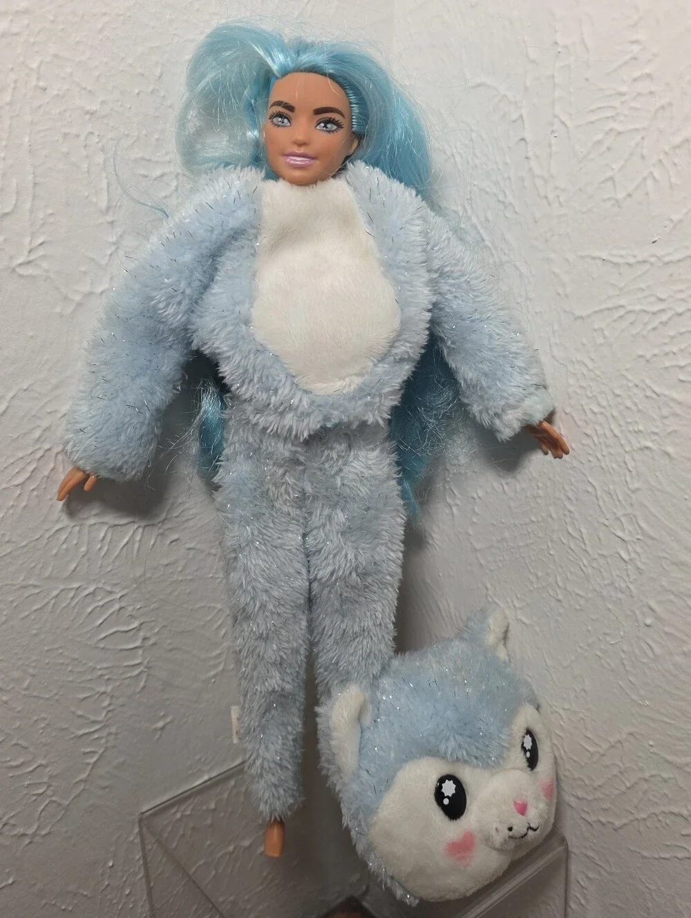 Barbie Cutie Reveal Snowflake Sparkle Doll with Husky Plush Costume